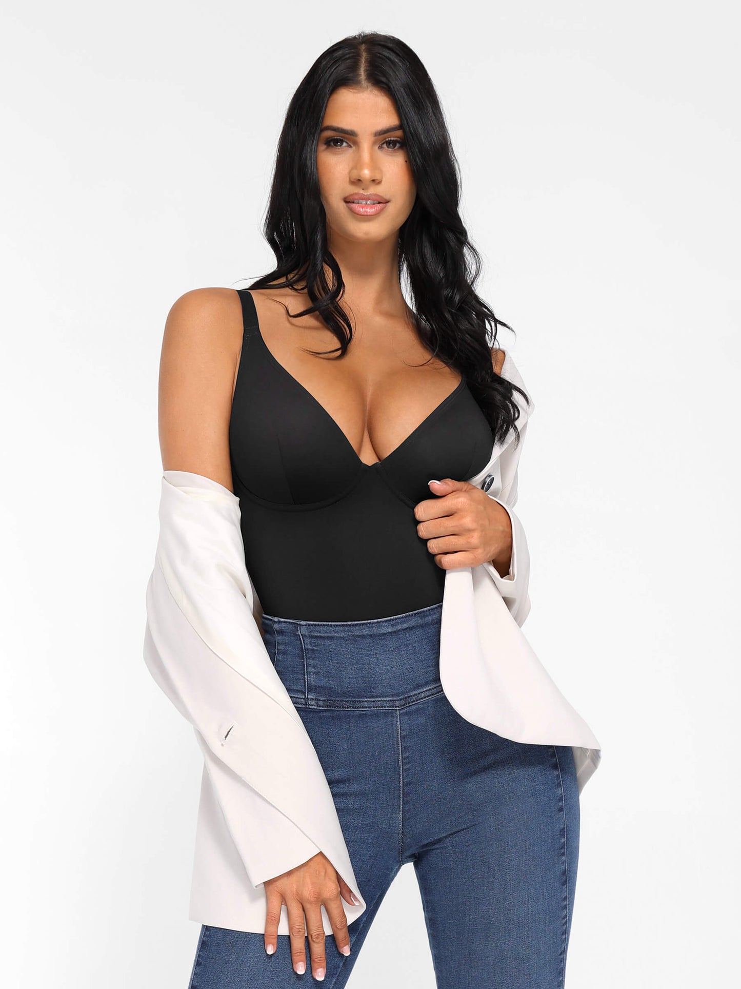 SculptIt V-Hals Bodysuit – Vormt je taille, boost je look